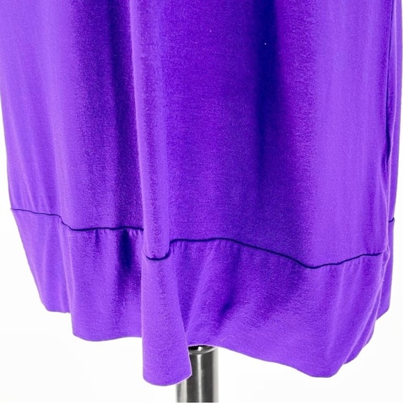 MICHAEL STARS ~ Purple Dress w/Ruffle Detail ~ Stars’ Signature Cotton ~One Size - Picture 6 of 6